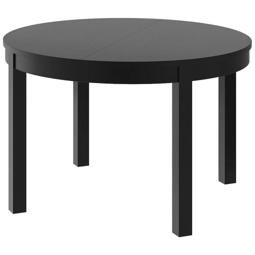 фото Bjursta бьюрста раздвижной стол, коричнево-чёрный115/166 см ikea