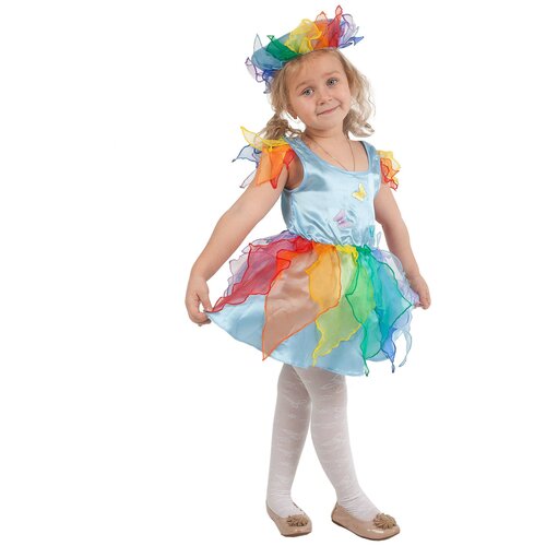 фото Костюм радуга детский греми 110-116 см (платье, ободок)