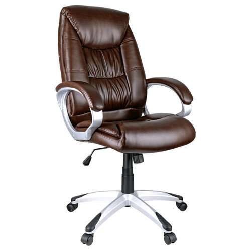 фото Компьютерное кресло helmi hl-e06 balance для руководителя, обивка: искусственная кожа, цвет: коричневый
