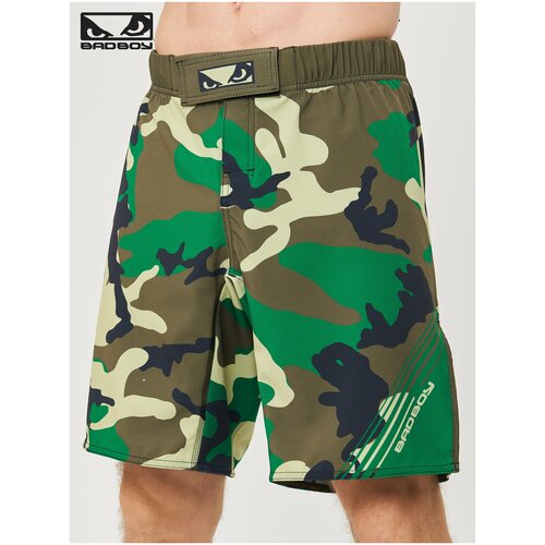 фото Шорты мма bad boy soldier зеленый камуфляж xs