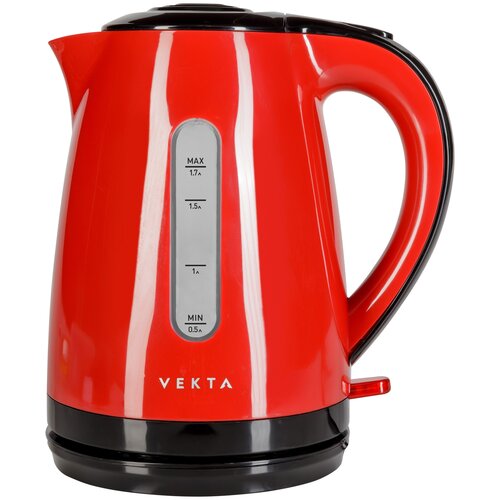 фото Электрические чайники vekta kmp-1704 красный/черный