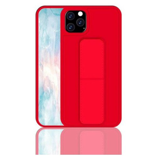 фото Чехол-накладка с магнитной подставкой для iphone 12, красный bm case