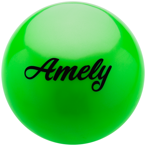 фото Мяч для художественной гимнастики amely agb-101 19 см, зеленый