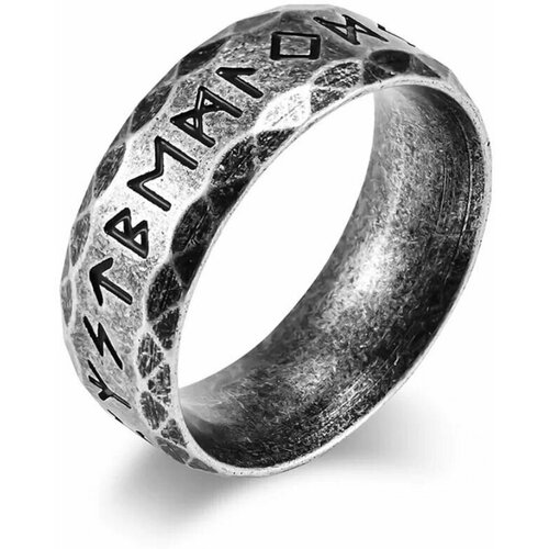 фото Славянский оберег, кольцо-кулон, размер 22, серый, серебряный нет бренда