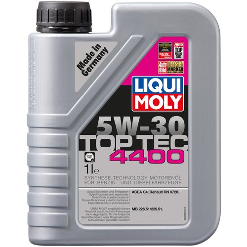 фото Масло моторное liqui moly "top tec 4400", нс-синтетическое, 5w-30, 1 л