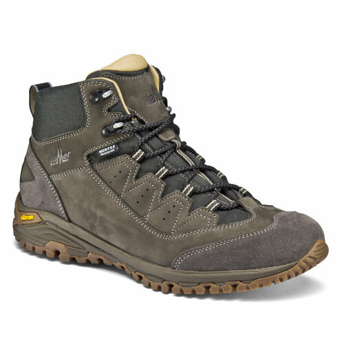 фото Ботинки lomer sella high mtx nubuck thinsulate, размер 43, серый, коричневый