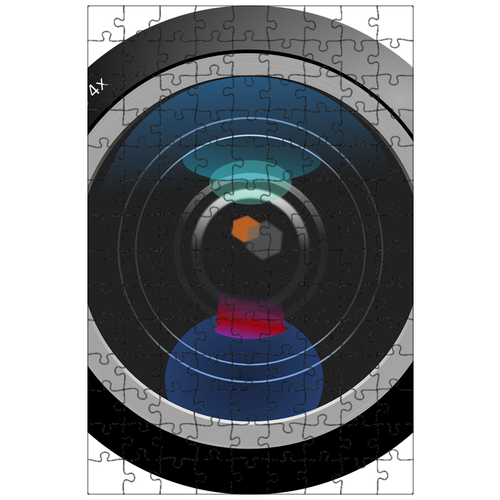 фото Магнитный пазл 27x18см."линза, камера, кулачок" на холодильник lotsprints