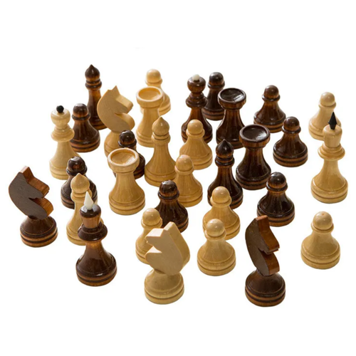 фото Шахматы ладья ш-14 обиходные в картонной уп. точечные лакированные