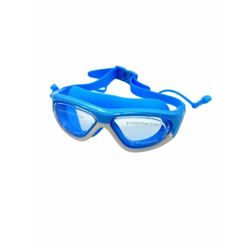 фото Очки для плавания newbig с берушами и пластиковым боксом, синий нет бренда