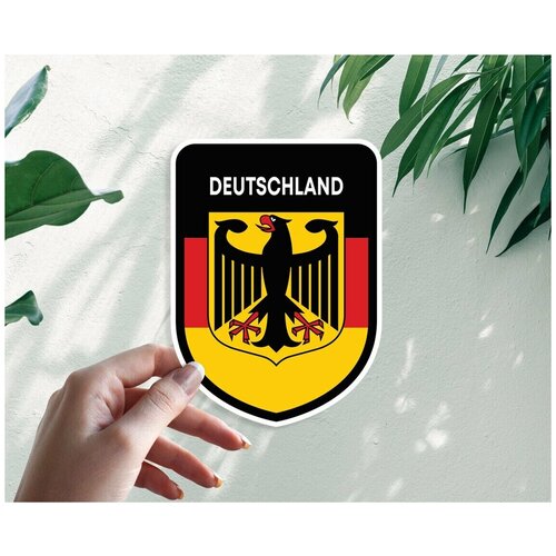 фото Наклейка стикер 20см немецкий щит германия флаг deutschland bananastickerru