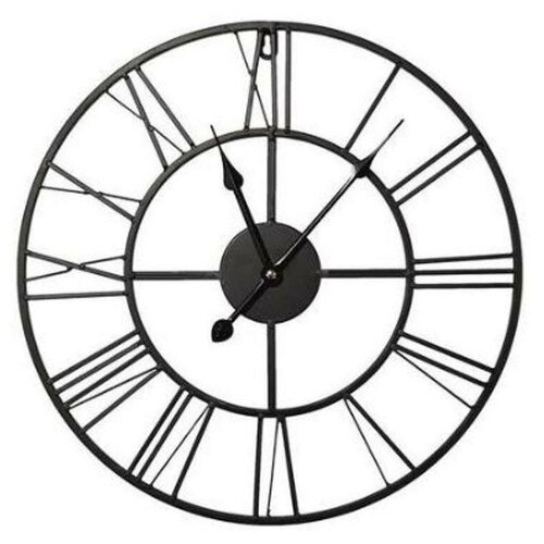 фото Часы настенные black metal clock (40×40 см) не указан