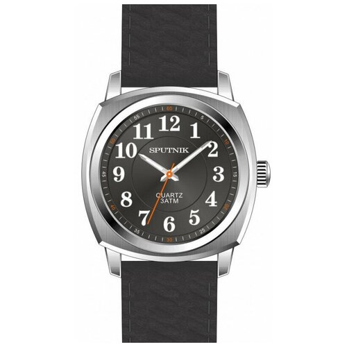фото Мужские наручные часы спутник м-858440 н-1 (серый) кож. рем