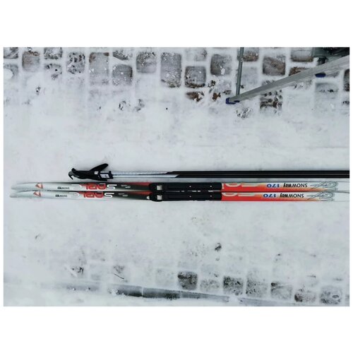 фото Комплект беговых лыж 190 см stc лыжи палки крепления nnn стэп насечкой