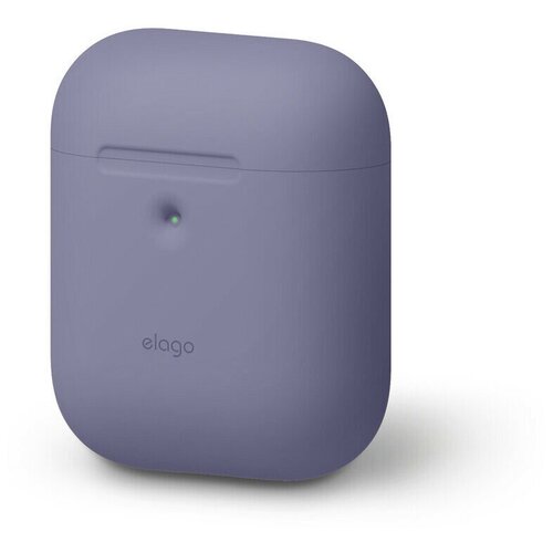 фото Силиконовый чехол elago a2 silicone case для airpods 2, цвет темно-лавандовый (eap2sc-lvg)