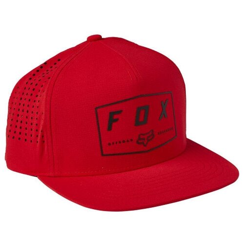 фото Бейсболка fox badge snapback hat (красный, one size)