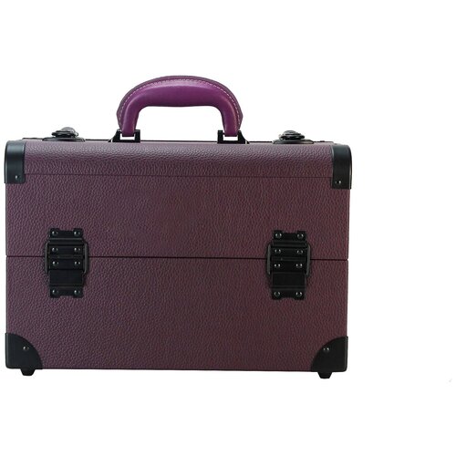 фото Бьюти кейс для визажиста mc 3622 фиолетовый /чемоданчик для косметики / органайзер для бижутерии/ бьюти бокс для мастера okiro