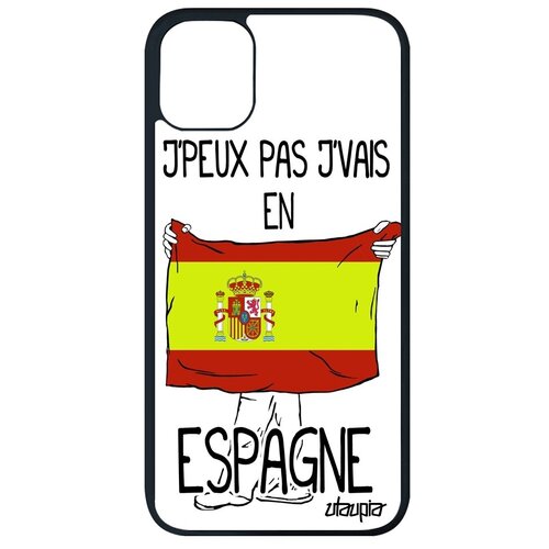 фото Необычный чехол на // apple iphone 11 pro max // "еду в испанию" принт туризм, utaupia, белый