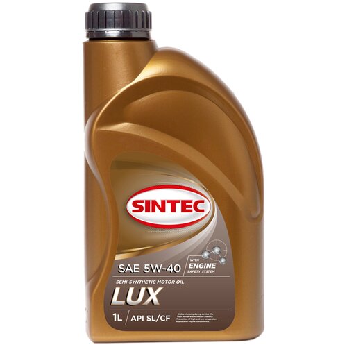 фото Полусинтетическое моторное масло sintec lux 5w-40, 5 л