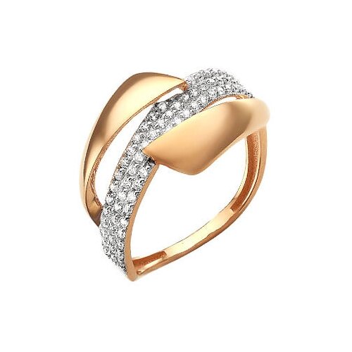 фото Сорокин золотое кольцо с фианитами 70169600, размер 19