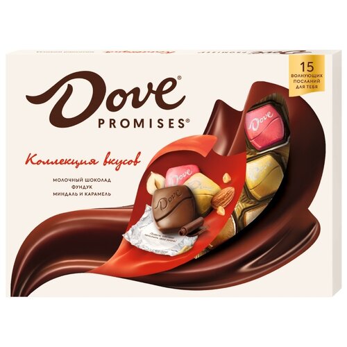 фото Набор конфет dove promises ассорти молочный шоколад 118 г