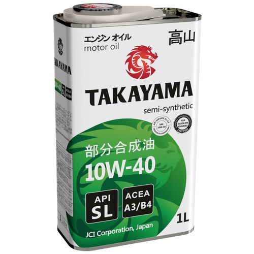 фото Полусинтетическое моторное масло takayama 10w-40 sl/cf, 4 л