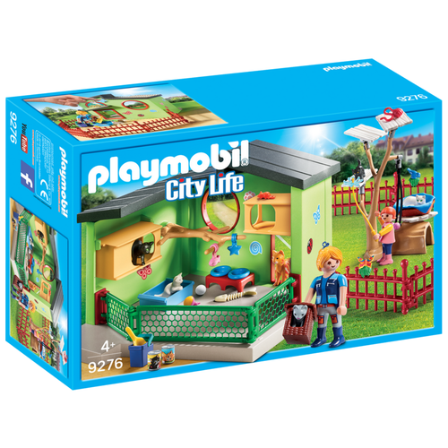 фото Набор с элементами конструктора playmobil city life 9276 кошачий пансионат