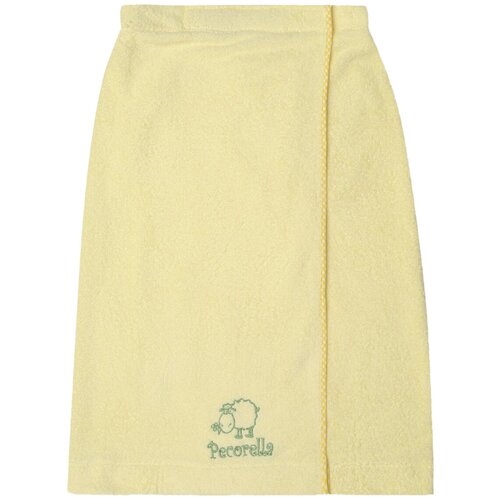 фото Pecorella полотенце на липучке овечка детское банное 55х100 см желтый
