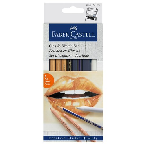 фото Faber-castell набор художественных изделий classic sketch (114004)