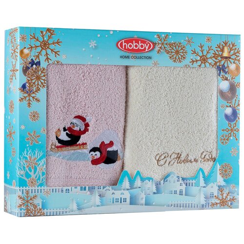 фото Hobby home collection полотенце novogodneye (30х50 см - 2 шт) br40396