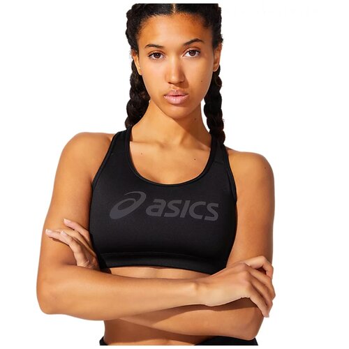 фото Топ-бра женский asics 2012b882 001 asics logo bra цвет черный размер xs