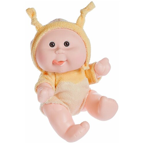 фото Кукла "малыш с улыбкой" жёлтый костюм oly bondibon