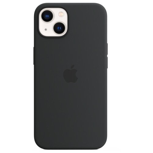 фото Панель-накладка apple silicone case with magsafe midnight для iphone 13