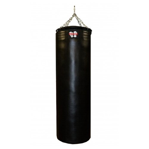 фото Подвесной боксерский мешок и груша рокки 110x40 см 40 кг иск кожа