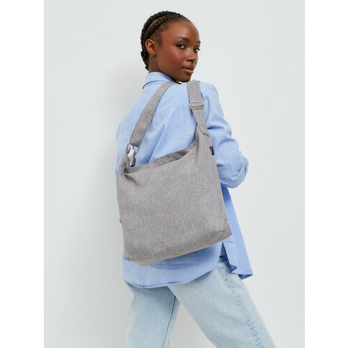 фото Сумка кросс-боди walkbag/gray повседневная, текстиль, вмещает а4, внутренний карман, регулируемый ремень, серый avgust accessories