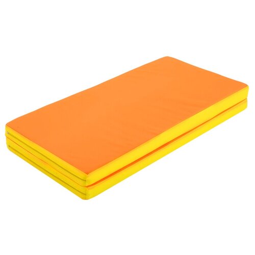 фото Мат 100 х 100 х 6 см, 1 сложение, oxford, цвет жёлтый/оранжевый onlitop