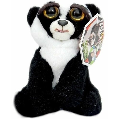фото Feisty pets панда чёрно-белая 11см, с карабином нет бренда
