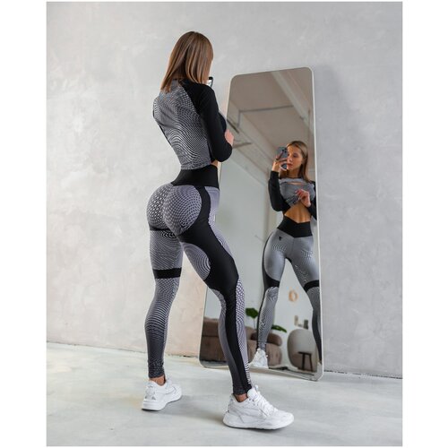 фото Леггинсы спортивные bona fide: leggins correct "distortion", l