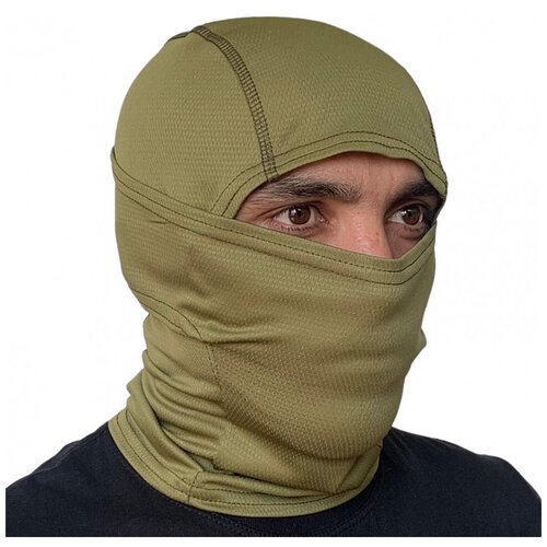 фото Защитная маска балаклава олива без бренда