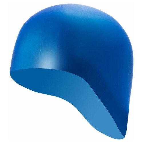 фото B31521-w шапочка для плавания силиконовая одноцветная анатомическая (белый) sportex