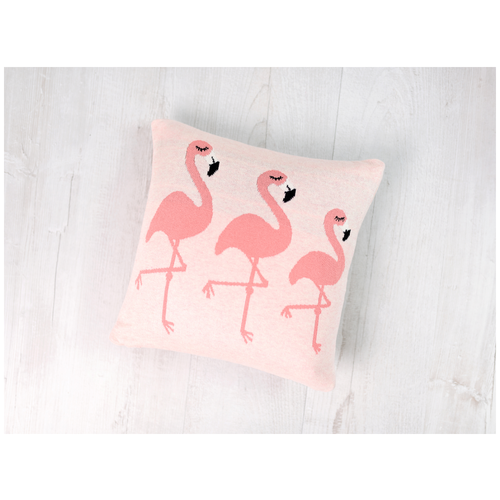 фото Подушка bizzi growin (биззи гровин) flamingos вязаная bg044