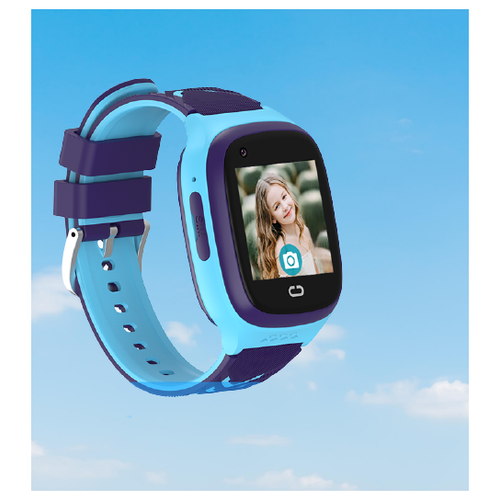 фото Детские умные смарт-часы smart baby watch lt31e 4g с поддержкой wi-fi и gps, hd камера, sim card (голубой)