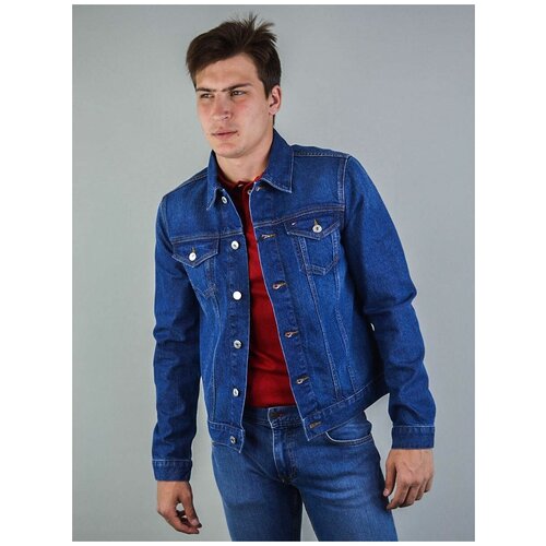фото Tommy hilfiger куртка джинсовая синяя (m)