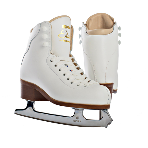 фото Коньки фигурные graf topas m-iv blades wht sr (размер 36(rus), цвет белый)