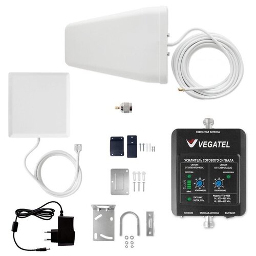 фото Комплект vegatel vt1-900e- kit (дом, led) усилитель сигнала 2g gsm 900мгц 3g umts 900мгц (вегател)