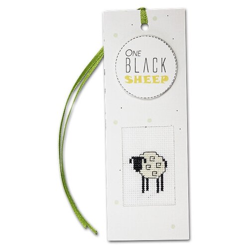 фото Набор для изготовления закладки с вышитым элементом one black sheep 5,5 х 15 см ( n32 ) luca-s