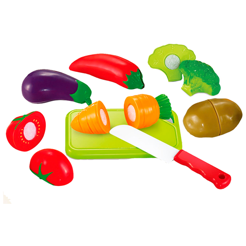 фото Игровой набор режем овощи на липучке, с доской и ножом, 8 предметов bestlike