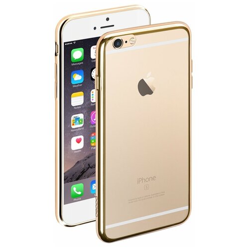 фото Чехол deppa gel plus case для apple iphone 6/6s plus, золотой