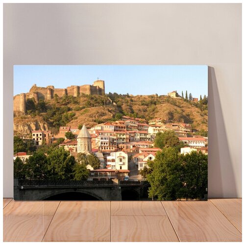 фото Картина грузия, 30x40 см, картина на холсте на деревянном подрамнике с настенным креплением вау холст