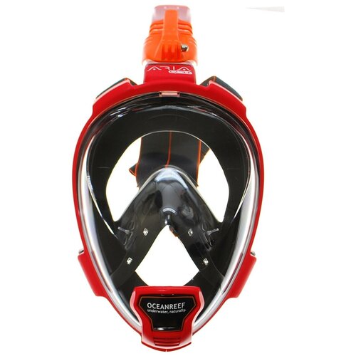 фото Полнолицевая маска для сноркелинга ocean reef aria qr+ красная l/xl