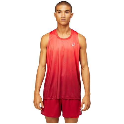 фото Майка беговая asics kasane singlet electric red/burgundy (us: m)